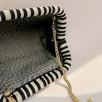 Nouveau luxe minimaliste dame sac à main Commute soirée pochette avec sangle de ficelle tricoté maquillage pochette de rangement Portable robe Style