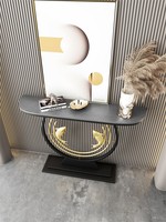Nouvelle console moderne en bois massif, meuble d'entrée pour salon et couloir