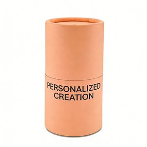 Boîte cadeau rigide personnalisée en carton cylindrique avec fonction d'auto-érection, finition mate et vernis UV pour bougies - Product Image 4