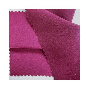 Precio al por mayor de alta calidad 100% poliéster satén brillante crepé tela para ropa de vestir - Product Image 1