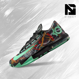 รองเท้าบาสเก็ตบอล2026ของผู้ชาย Nike KD 6 '-ILLUSION ระบายอากาศตาข่ายรองเท้าผ้าใบสไตล์สปอร์ตผูกเชือก - Product Image 1