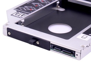 Boîtier de disque dur en aluminium 2,5'' SATA 3.0 de 12,7 mm pour SSD, compatible avec <span class=keywords><strong>Lenovo</strong></span> <span class=keywords><strong>ThinkPad</strong></span> T420 T430 <span class=keywords><strong>T520</strong></span> T530 DVD-ROM - Product Image 4
