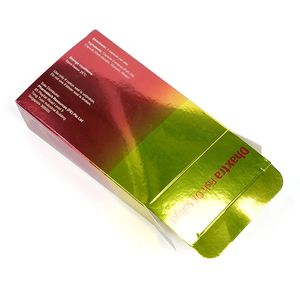 Usine en gros personnalisé rigide et pliant dur ivoire carte boîte emballage en papier boîte-cadeau avec stratification brillante et impression couleur - Product Image 5