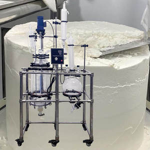 Vacuum Glass <b>Filter</b> Reactor 50L Jacketed Filtration Vessel <b>with</b> PTFE Bottom Valve for Solid Liquid Separation Automatic - Product Image 1