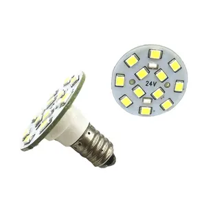 Lámpara Led E10 de punto de píxeles blancos, 16 puntos, 28mm, 60v, 24v, luz de cabujón