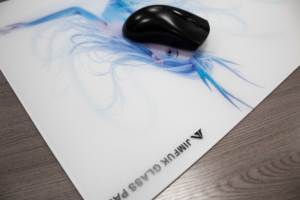 Độ chính xác cao kiểm soát chất lượng cao Glass Mousepad cho thiết kế trò chơi nước nóng chuột Pad UV in ấn - Product Image 5