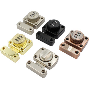 Sukepu – serrure de placard sans perçage, combinaison à 3 chiffres, loquet de porte en alliage de zinc pour armoire, tiroir, serrure de sécurité - Product Image 5