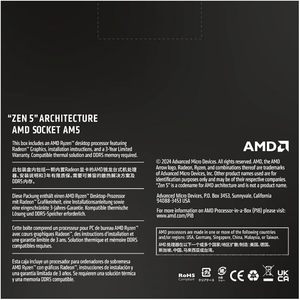 ซีพียู R5 9600X 6-คอร์ 12-เธรด ปลดล็อคแล้ว สำหรับเดสก์ท็อป ใหม่ในกล่อง ขายส่งจำนวนมาก 9600X 7800X3D 9700X ซีพียู RYZEN5 - Product Image 6