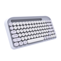 Mini Teclado Inalámbrico Retro Tipo Máquina de Escribir de 85 Teclas, Venta al por Mayor de Fábrica, para Uso en Oficina y Hogar, Compatible con Win/iOS/Android