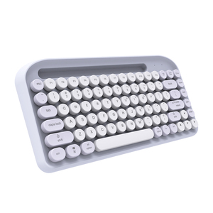 Nhà Máy Bán buôn Bàn phím văn phòng nhà retro máy đánh chữ 84 phím BT Bàn phím không dây cho Win/IOS/<span class=keywords><strong>Android</strong></span> - Product Image 2