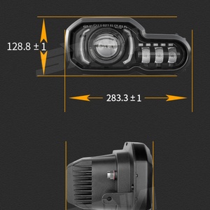 DOT E24 Adventure F650GS F700GS F800GS Motorcycle Headlight With DRL Bi <b>Led</b> Projector Headlight - Product Image 5