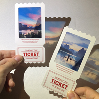 Beidseitig Bedruckte Ticket-Dekorationskarten für Veranstaltungen, Geschenkkarten, PET-Fotofilm VIP-Tickets