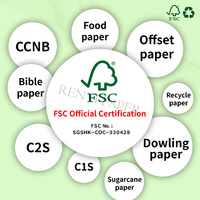 Carton blanc personnalisé grand format 190-230g FBB, papier cartonné 70x100cm anti-ondulation, recyclable, certifié SGS