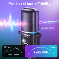 Microphone à condensateur USB CMTECK XM600T pour podcast, microphone filaire pour ordinateur avec support pour jeux, esports, interviews et enregistrement de chansons