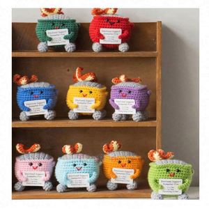 ของเล่นไดโนเสาร์ถักโครเชต์จาก Factory Toysrunner ของเล่นสัตว์สีชมพูน่ารัก ทำด้วยมือ ของเล่นเด็ก ตาปลอดภัย ได้รับการรับรอง - Product Image 6