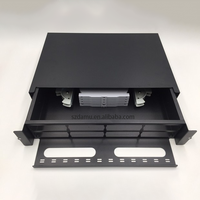 Cassette de distribution ODF coulissante 2U haute densité pour panneau de brassage fibre optique, compatible MPO MTP LC, pour montage en rack, LSZH