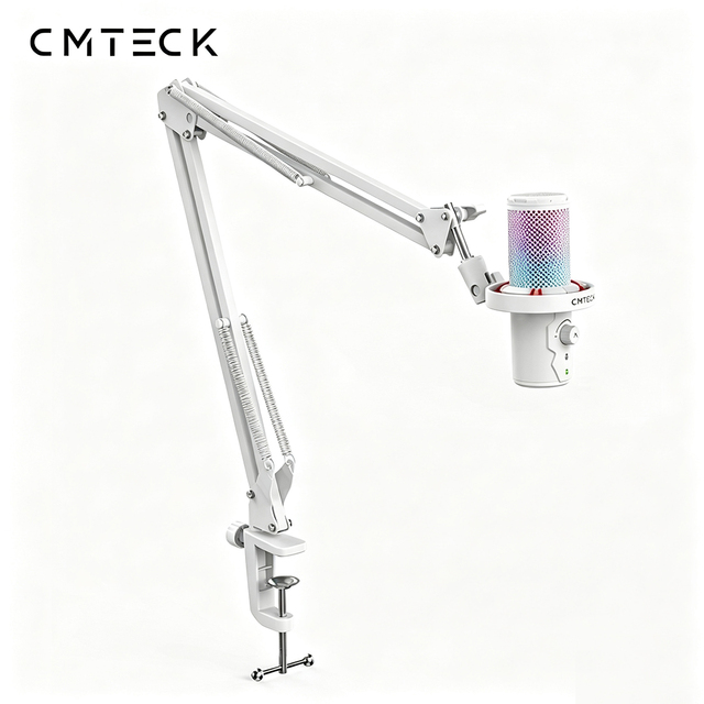 CMTECK XM560T Price Factory RGB Condenser Microphones Gaming Microphone Kit with Boom Arm Stand for Recording Studio Equipment