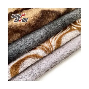 Kingcason Skin-friendly 100% polyester 310gsm 1.8m Anti-pilling Quick Dry Fuzzy Fluffy Rabbit Faux Fur Fabric For Vest