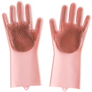 Gants de nettoyage réutilisables en silicone imperméables, gants de toilettage pour animaux à poils doux pour l'entretien de la cuisine - Product Image 4