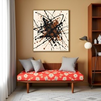 Impression sur toile de peinture à l'huile abstraite personnalisée en gros, imperméable, écologique, sans cadre, images murales pour la décoration du salon