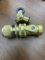 Divisor de Manguera de Jardín de Latón de 2 Vías, Conector de Manguera de Alta Resistencia de 3/4 Pulgadas, Divisor en Y para Manguera