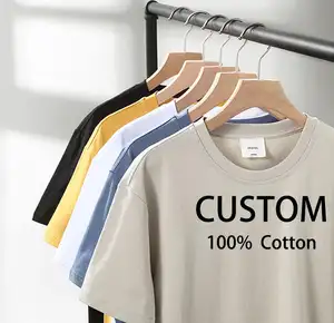 OEM футболки на заказ с логотипом термопресс вышивка DTG трафаретная печать Высокое качество 100% хлопок Мужские Футболки унисекс