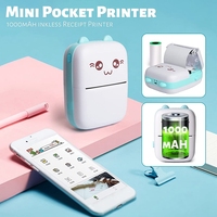 Mignon Mini Portable Sans Fil Mini Main Autocollant Imprimante Étiquette Thermique Photo Imprimante Autocollant Machine Impresora Portatil