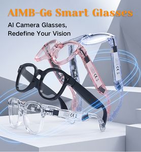 แว่นตาอัจฉริยะ AIMB-G6 สำหรับถ่ายภาพ 4GB 8MP พิกเซล ป้องกันภาพสั่นไหว บันทึกวิดีโอ 1080P แปลภาษาแบบเรียลไทม์ ฟังก์ชั่นเล่นเพลง - Product Image 6