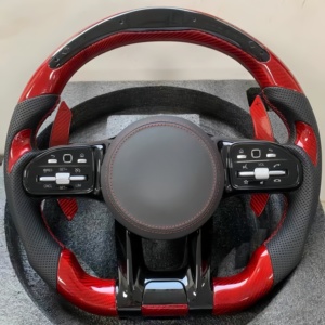 Pour Mercedes Benz <span class=keywords><strong>AMG</strong></span> C E <span class=keywords><strong>S</strong></span> classe G W204 W205 W222 G500 G55 G63 S500 S320 volant en Fiber de carbone forgé - Product Image 6