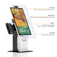 Kiosco de Autoservicio para Pagos en Supermercados, Kiosco de Mesa con Pantalla de 23.8 Pulgadas, Kiosco de Pago con Código QR
