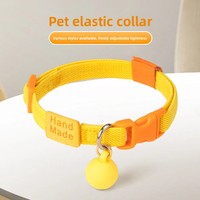 Collier élastique réglable en polyester pour chats et chiens, vente chaude