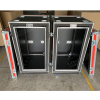 Boîtier de rack pour amplificateur audio robuste 24U avec roulettes