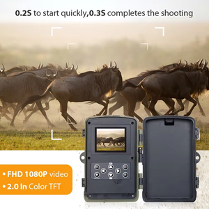 Caméra de <span class=keywords><strong>chasse</strong></span> tactique infrarouge HD 1080P HC 801A verte avec déclencheur 0,3s et étanchéité IP65 - Product Image 3