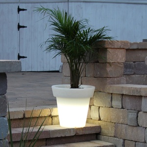 Grande lampe à boule LED électronique d'intérieur/extérieur, lampe de table pour plante, vase <span class=keywords><strong>lumineux</strong></span> multicolore, lampe circulaire - Product Image 4