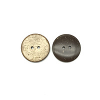 Boutons en coquille de noix de coco à 2 et 4 trous, spécifications de qualité, ensemble de couture pour vêtements et édredons, boutons cousus à la main, bricolage