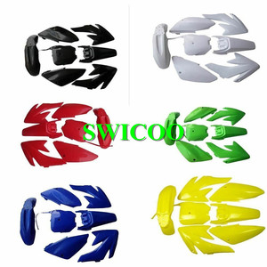 Juego de carenado para guardabarros de plástico negro, para <span class=keywords><strong>HONDA</strong></span> <span class=keywords><strong>CRF</strong></span> 70, 140cc, 150cc, 160cc, <span class=keywords><strong>Pit</strong></span> Dirt <span class=keywords><strong>Bike</strong></span>, superventas - Product Image 3