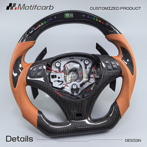 Volante de fibra de carbono personalizado con pantalla LED para BMW E82 E88 E90 E91 E92 M3 320d 330i 335i 135i 128i Coupé 2006-2013 - Product Image 3