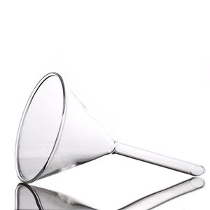 Corong kaca corong Mini lebar kerucut jangka pendek, grosir laboratorium murah untuk penggunaan Lab 75 derajat corong polos - Product Image 3