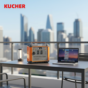 Estación de Energía KUCHER de 1000W y <span class=keywords><strong>716WH</strong></span> con Enchufe Estadounidense, Cargador de Coche para Diversas Aplicaciones con Controlador MPPT para Uso en Vendedores Ambulantes - Product Image 1