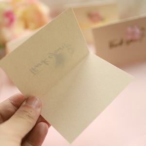 การ์ดอวยพรพิมพ์ลายดอกไม้ทำมือแบบพิเศษ <span class=keywords><strong>ป</strong></span>ั๊มร้อนโรแมนติก สำหรับเทศกาลต่างๆ - Product Image 2