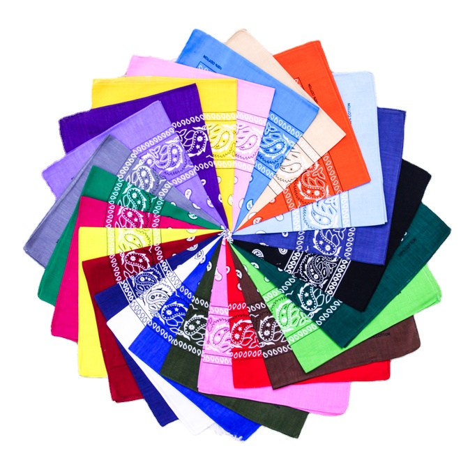 Бандана из 100% хлопка с принтом Пейсли