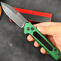 Couteau de poche pliant EDC en acier KS 7205 8Cr13MoV, manche en aluminium aéronautique, couteau utilitaire tactique de survie pour le camping et la chasse en plein air