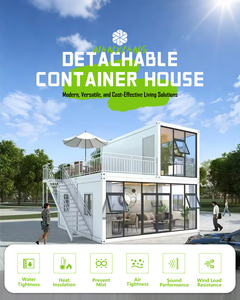 Có thể tháo rời container nhà prefab <span class=keywords><strong>Modular</strong></span> Tiny nhà di động mini nhà văn phòng xây dựng 20ft thép hiện đại prefab nhà di động - Product Image 2