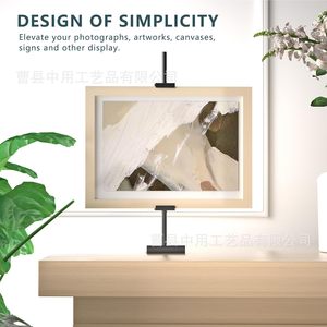Caballete de Arte de Altura Ajustable, Negro, Estilo de Escritorio y Suelo, Soporte para Pinturas con Ventosas para Exhibir Cuadros al Óleo - Product Image 2