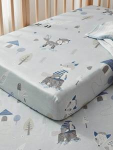 Custom Woodland Animal Baby Crib Fitted Sheet OEM Tencel™ Baby Bedding Manufacturer - Product Image 5