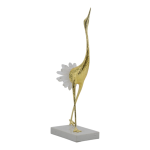Scultura di Uccello in Piedi con Base in Marmo per Decorazione Casa e Ufficio, Elemento d'Arredo per Tavolo, Soggiorno, Bagno e Bancone - Product Image 2