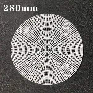क्रॉकेट डिय बैग और बुनाई परियोजनाओं को बुनाई के लिए बहु-उपयोग सर्कल प्लास्टिक कैनवास शीट - Product Image 6