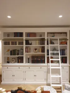 <span class=keywords><strong>Bibliothèque</strong></span> mobile sur roulettes sur mesure, style ferme moderne, pour mobilier contemporain – Vente directe - Product Image 3