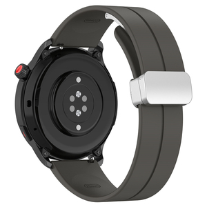 20mm 22mm Alliage Magnétique Boucle Pliante Hommes Bracelet de Montre Bracelet en Silicone Bracelet de Montre Intelligente pour Huawei Watch <span class=keywords><strong>4</strong></span> <span class=keywords><strong>Buds</strong></span> Watch3 <span class=keywords><strong>Pro</strong></span> Runner - Product Image 1