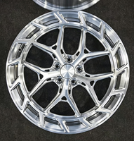 Jantes de voiture de course forgées en argent brossé personnalisées monobloc 18/19/20/21/22 pouces 5x112/120/114.3/130 pour Audi Mercedes Porsche